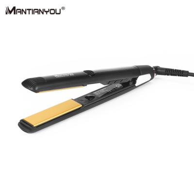 China 230C Hot Gold Tourmaline IV Styler Ceramic Rhinestone RV Product Hair Straightener for sale