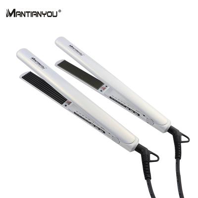 China 24MM MANTIANYOU Private Label Super Thin Hair Titanium Plates Professional Hair Flat Iron Hair Straightener for sale