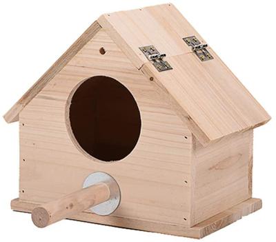 China Custom Made Outdoor Wooden Home House Factory Price High Quality Outdoor Wooden Bird House Windproof Bird House For Sale for sale