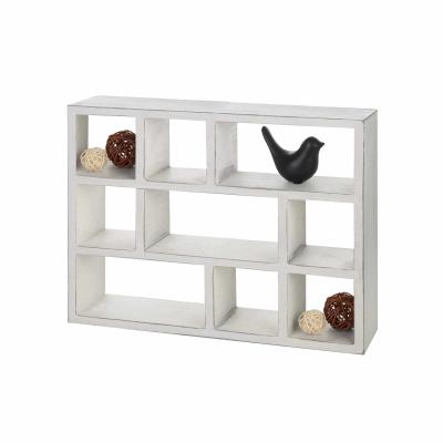 China Modern Old White Wall Mounted Shelf Is Used For Home Decoration Shelf Cabinet for sale