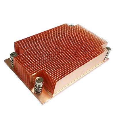 China EPYC SP3 Computer CPU Server Copper Heatsink Industrial Computer CPU Copper Cooler for sale