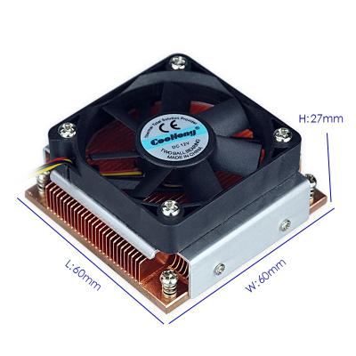 China PGA988 PM989 Processor Control Laptop CPU Cooler LED Industrial Cooling Copper Heatsink for sale