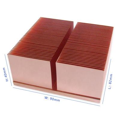 China China Led CNC Machining Customized 90mm Large Aluminum / Copper Led Radiator for sale