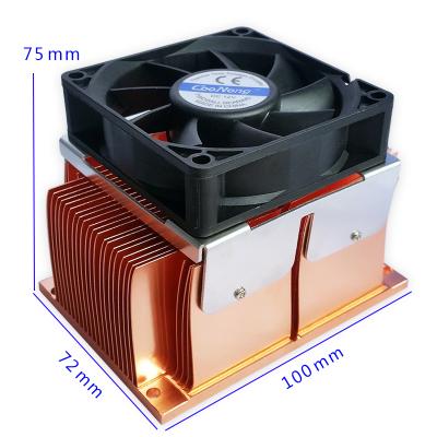 China China Factory Sales Customizable Copper Skiving Heatsink Directly Processor With Industrial Fan for sale