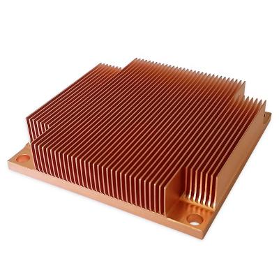 China Computer Case Factory New Customized Copper Material Heat Sink Skiving for sale