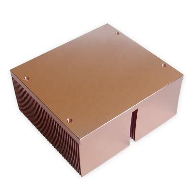 China China Led CNC Machining Customized 90mm Large Aluminum / Copper Led Heatsink Shape for sale