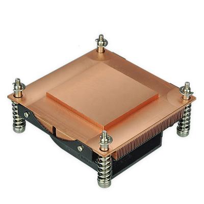 China Industrial Computer CPU Case LGA775 Server 1U Computer CPU Heatsink Pure Copper Copper CPU Heatsink for sale