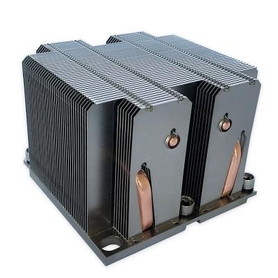 China 2u Computer Heatsink 3647 Square Heat Pipe Heat Pipe Industrial Server Server Cpu Cooler for sale