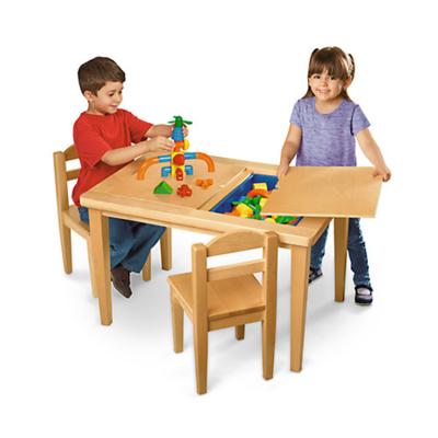 China Eco-friengly XIHA Children Assemble Study Table and Chair Furniture Cube Montessori School Activity Kids Sand Table with Cover Water Table for sale