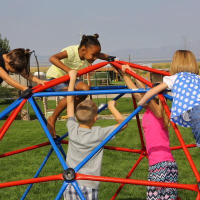 China 2021 Hot Selling XIHA Rope Climbing Frame Eco-friendly Kids Climbing Kids Dome Training Climber With Slide for sale