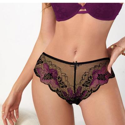 China Anti-Bacterial Custom sexy ladies panties lace lace briefs for sale