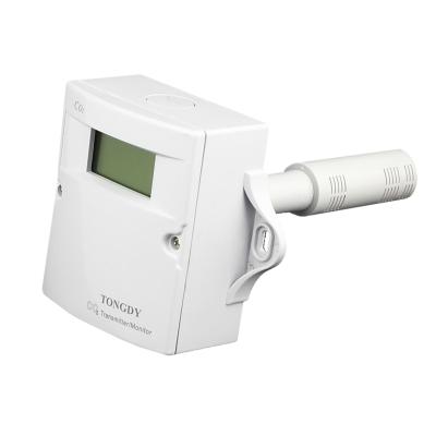 China NDIR Gas Sensor Duct CO2 Sensor 3 in 1 Analog Outputs and RS485 CO2 Gas Detector for sale