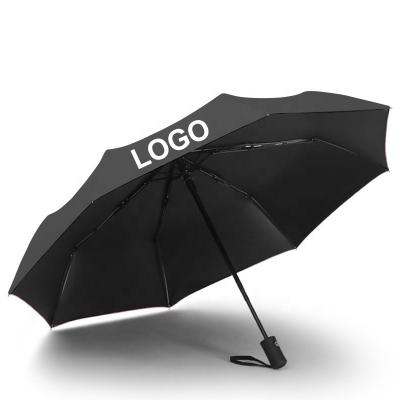 China Bohemian 3 folding automatic open and close umbrella 8K  Custom Printing  Logo  for ads 19 inch size OEM color auto umbrellas for sale