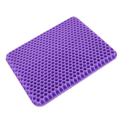 China Silicone Anti-Static Double Egg Cooling Chair Orthopedic Child Care Memory Cushion Square Gel for sale