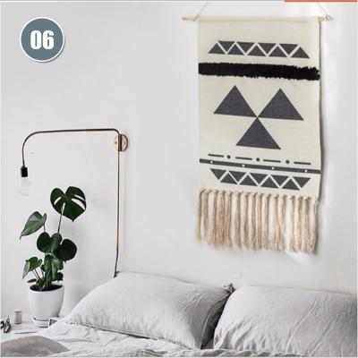 China Jacquard Boho Macrame Bohemian Chic Wall Hanging Wall Art Decor Cotton Tapestry for sale