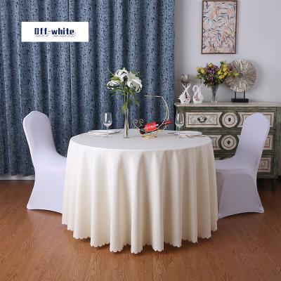 China New arrival Christmas party hotel waterproof diner and restaurants luxury fancy round shopping decoration business shiny gingham tablecloth for sale