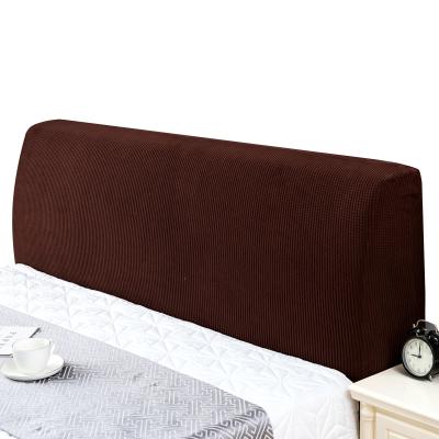 China 2020 New Design Universal Eco-Friendly Wholesale Durable Solid Color Head Board Cover High Elastic Stretching Washable Slipcover for sale