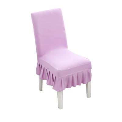 China Durable Amazon Wish Hot Selling Polyester / Spandex Dining Sofa Chair Cover Stretch With Skirt For Dining Chairs for sale