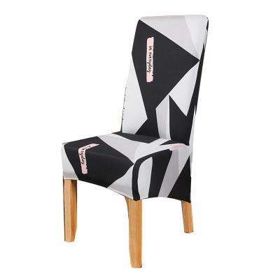 China Durable Printed Elastic Large Stretch Washable Chair Cover Suitable For Home Office Hotel Wedding Banquet for sale