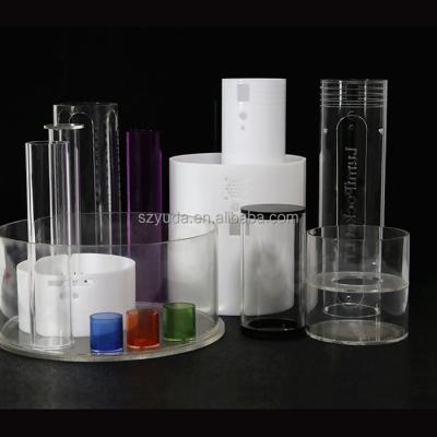 China Durable for clear color acrylic tube lab display tube scale tube acrylic measuring tube accessory for lab for sale