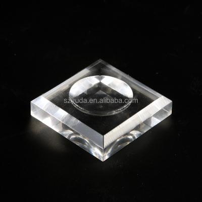 China Anti dust ; good image ; easy to clean and move custom clear dimple square soap block acrylic base for eggshell holder for sale