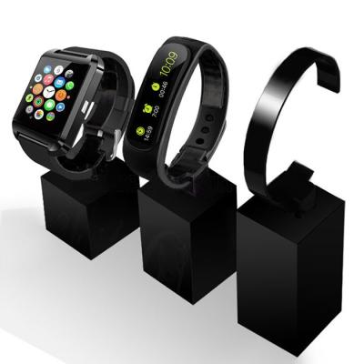 China Acrylic Smart Watch Acrylic Display Plexiglass Watch Holder C Clip Holder for sale