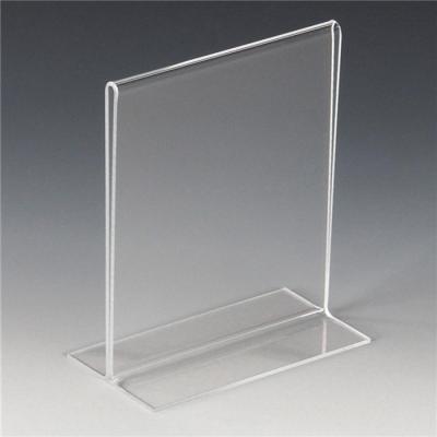 China Eco-friendly Magnetic Table Tent Sign Holder Paper Insert Holder Slanted Acrylic Holder Bug Holder Custom for sale