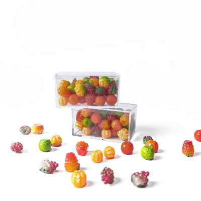 China Square Recyclable Plastic Clear Jelly Bean Cookies Acrylic Candy Box 2