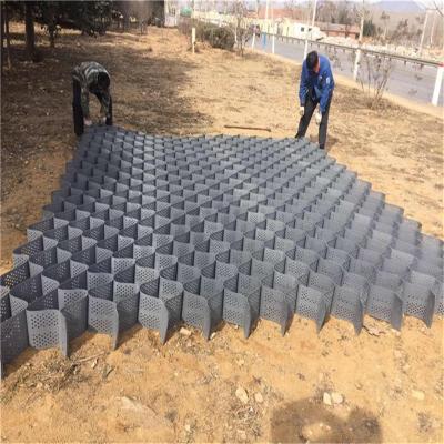 China Lightweight Geocell Plant 75-330 geocell ground grid paver textured geocell for sale