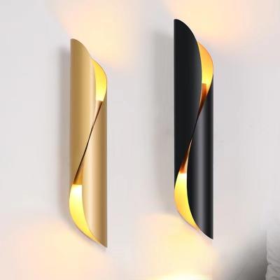 China European Tempered Glass LED Wall Lights Modern Home Decor COB Wall Lamp for sale