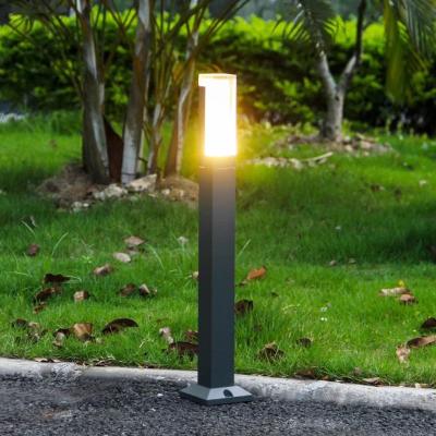 China Popular smart garden outdoor IP65 waterproof 10watt induction led aluminum COB bollard acrylic lights for sale