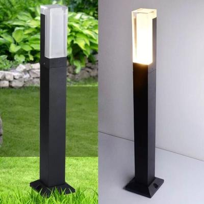 China High Quality Decorative Ground Outdoor LANDSCAPE Waterproof IP65 10w COB Led Light Acrylic Solar Lawn Garden Light for sale