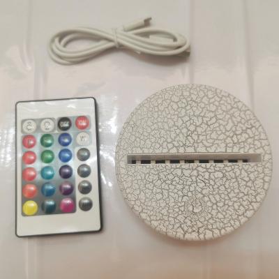 China Night Light Base Slot Base For 3D Base Night Light ABS Acrylic Base Led Lamp Light Holder for sale