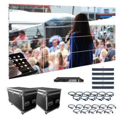 China Indoor Outdoor Giant Stage Background 500x500mm Led Video Wall P2.6 P2.9 P3.91 P4.81 Seamless Splicing Rental LED Screen for sale