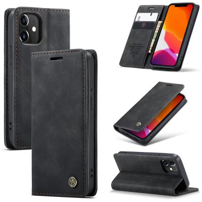 China Retro Leather+TPU+PC Cover CaseMe Original Leather Case For iPhone 13 Case Luxury PU Leather Phone Back Cover For iPhone 13 Pro X XR XS Max Max A13 Case 11 12 for sale