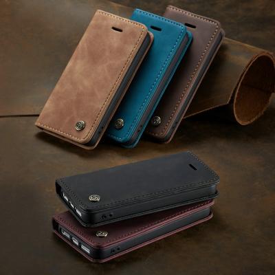 China New Luxury Retro Texture Phone Case For iphone 5 CaseMe NEW Flip Case For Apple Iphone Leather 7 8 Case Wallet Card Slot Phone Cover For iphone 12 pro Max Case With High Quality for sale