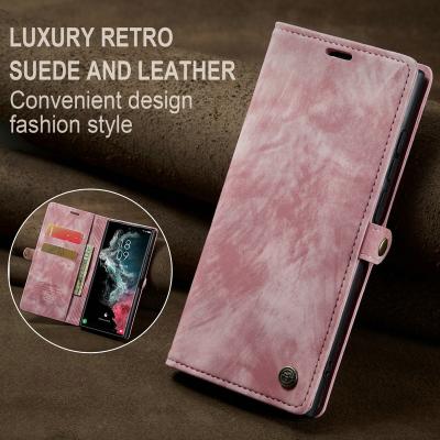 China Luxury Shockproof Leather Phone Case For Samsung S22 Ultra Leather Case For Galaxy A52 A53 A21S A02 A12 A73 A13 A23 S21 Phone Wallet Case for sale