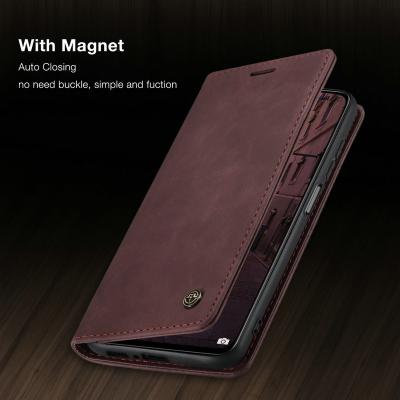 China Retro Leather+TPU+PC Simple Business PU Wallet Case Cell Phone Case Pro Lite Leather Mobile Cover Flip Cover For Xiaomi 10T For Oneplus 8T Wallet Cover for sale