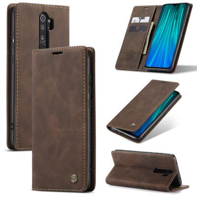 China Luxury Magnetic Flip Case For Xiaomi Redmi Note 8 Pro Xiaomi Redmi Note 8 Cover Case Matte Leather Wallet Mobile Phone Book Wallet Case For Redmi Note 8 for sale