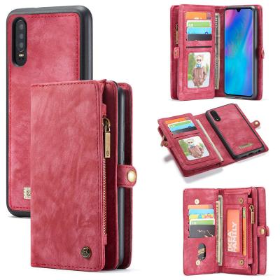 China Retro Leather+TPU+PC Cover+Metal Zipper CaseMe 2 in 1 For Huawei Mate 40 Case Wallet Anti-scratch Mobile Phone Cover Pocket Case For P30 P20 lite Pro P30 P20 Lite Wallet Huawei P50 P40 for sale