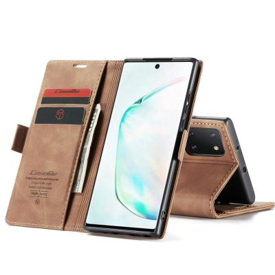 China Wallet Case For Samsung Note 10 lite CaseMe Fashion Wallet Case For Samsung Galaxy Note 10 lite Retro Leather Cover For iPhone 11 / For Huawie Mate 30 Flip Cover for sale