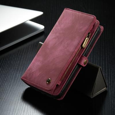 China Retro Leather+TPU+PC Cover+Zipper Metal Caseme Mobile Phone Card Cover Device For Huawei Mate20/Mate20Pro Wallet For iPhone12Pro Detachable Magnetic Back Cover for sale