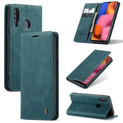 China Retro PU Leather CaseMe 2020 New For OPPO Reno2F Realme 2pro Wallet Leather Case Credit Card Compartment Cash Slots For Samsung A21s A41 A21 Case for sale