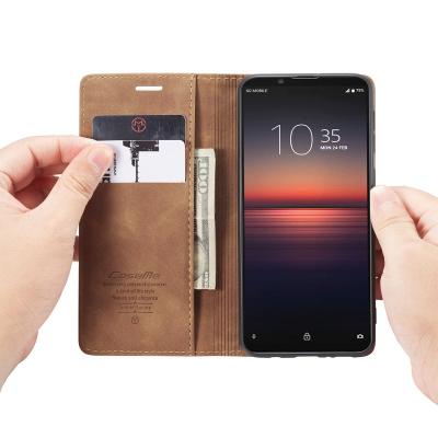 China Wallet + Card Slots + Stand CaseMe Custom Mobile Cell Phone Case, For Xperia 1 II, Cell Phone Cover For Xperia 1 II Case for sale