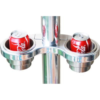 China Securely Holds Two Beverage Rack Cup Thief CH-250 Cups For Boat Marine Ski Pole, Ski Pylon, Tower, Above The Deck for sale