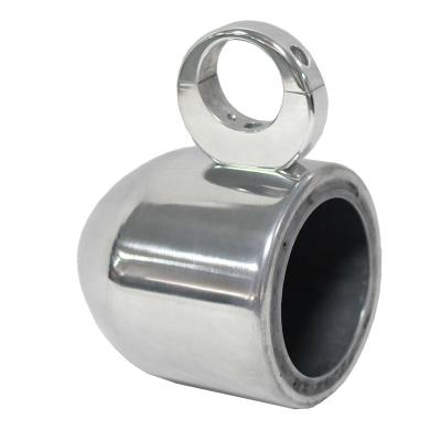 China BS525P 5.25 Inch Bullet Wakeboard Aluminum Single Tower Speaker Cans Polished Empty Marine Speaker Enclosure for sale