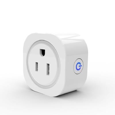 China Smart mini type designed smart home socket US size wifi socket Google IFTTT voice control alexa plug b 10A ETL life smart timer APP control for sale