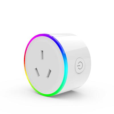 China AU Standard XS-A18 RGB LED Light Remote Control Tuya SAA Plug Wireless Smart wifi Mini Smart Plug Convenient for Alexa and Google Home for sale