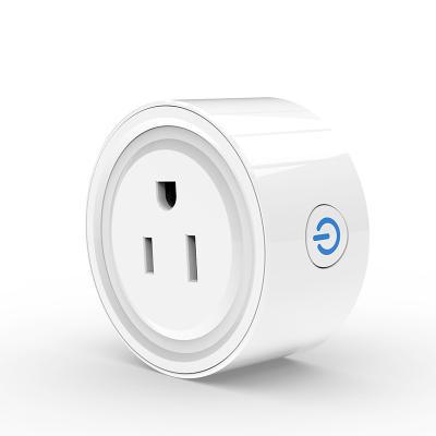 China US type mini wifi smart plug socket smart socket outlet US type works with amazon alexa google home app mobile tuya life smart app for sale