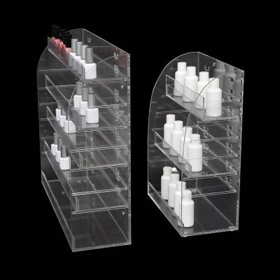 China Eco-friendly supermarket customized display rack supermarket counter table acrylic display rack for sale